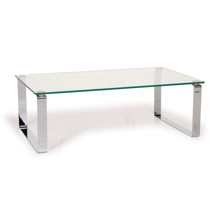 Freistil Rolf Benz 191 glass table coffee table chrome