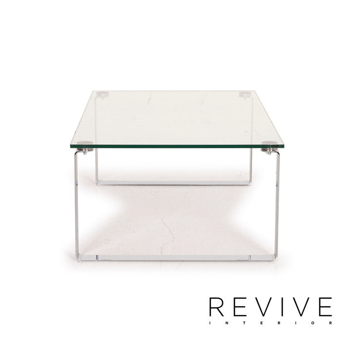 Freistil Rolf Benz 191 glass table coffee table chrome