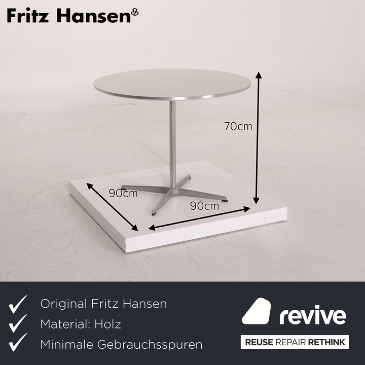 Fritz Hansen A603 Holz Tisch Weiß Esstisch #15194
