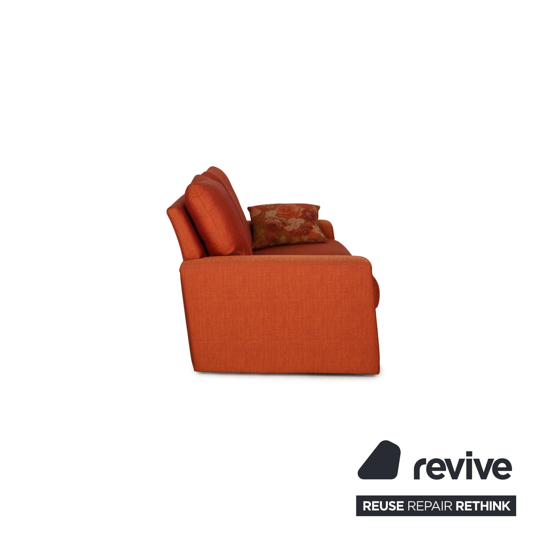 Frommholz fabric sofa set orange two seater three seater function
