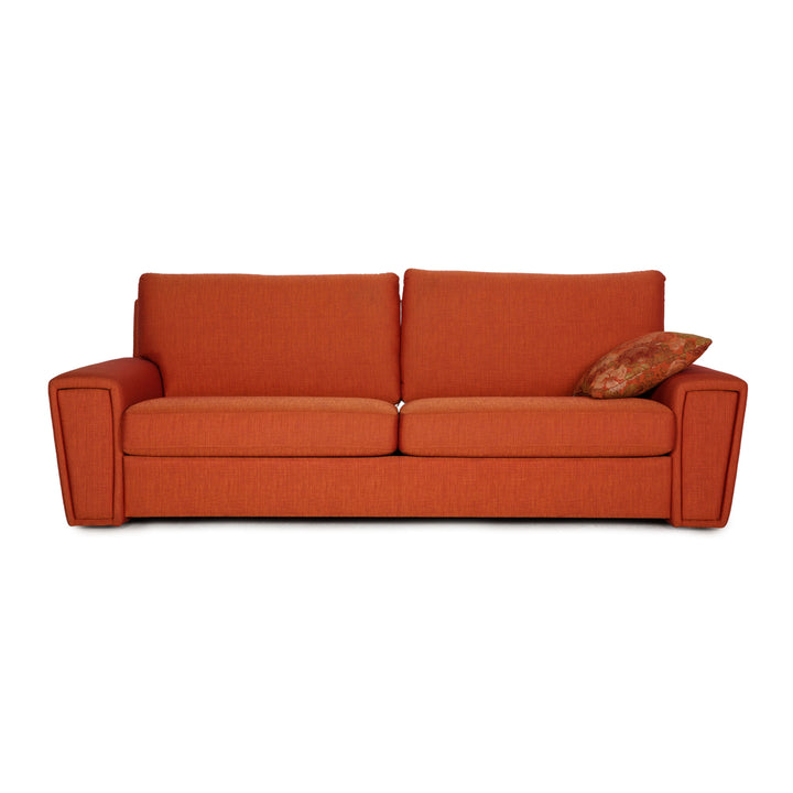 Frommholz fabric sofa Orange three seater couch function