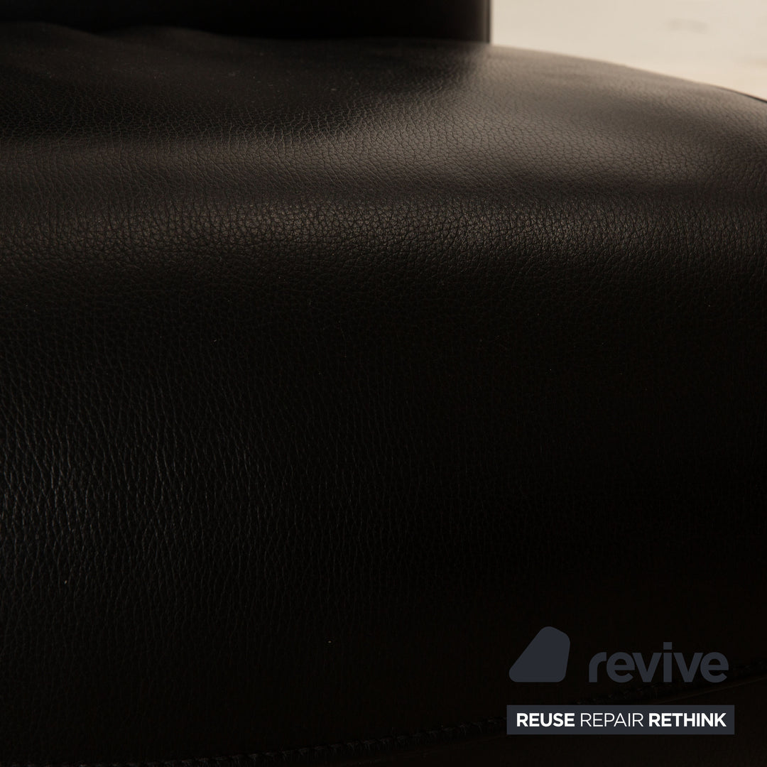 FSM Evolo Leather Armchair Black Electric Function Relaxation Function