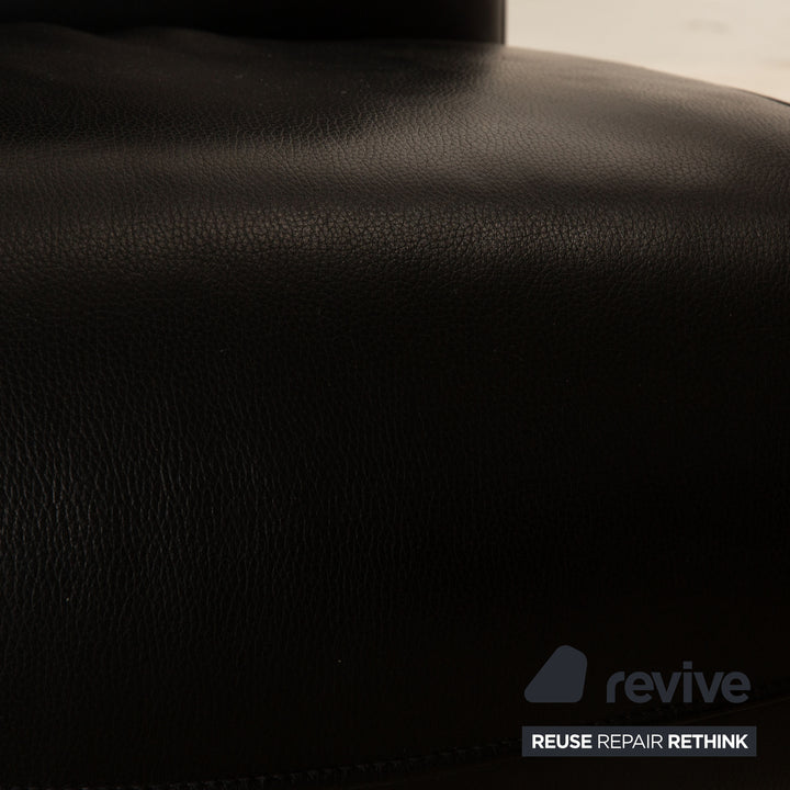 FSM Evolo Leather Armchair Black Electric Function Relaxation Function