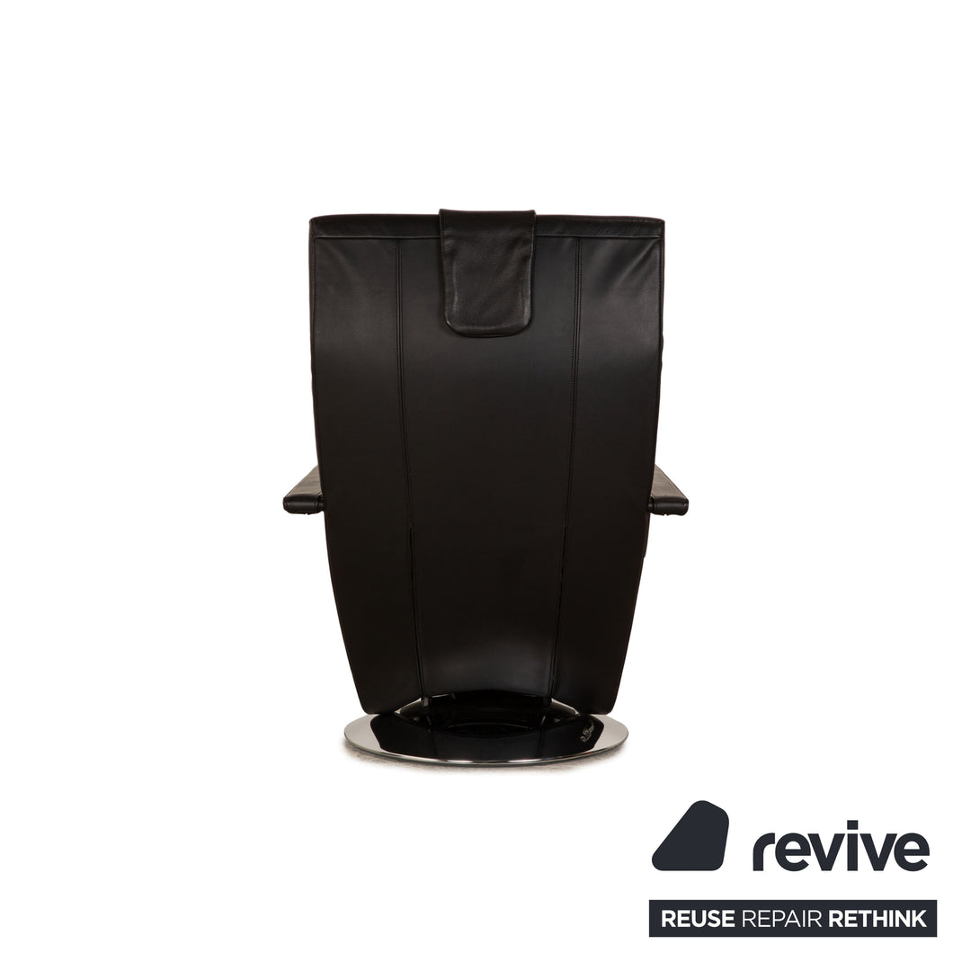 FSM Evolo Leather Armchair Black Electric Function Relaxation Function