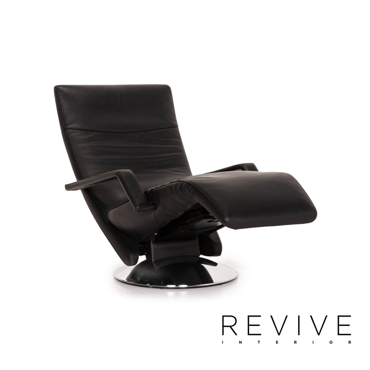 FSM Evolo Leather Armchair Black Electric function Relaxation function Reclining armchair rotatable