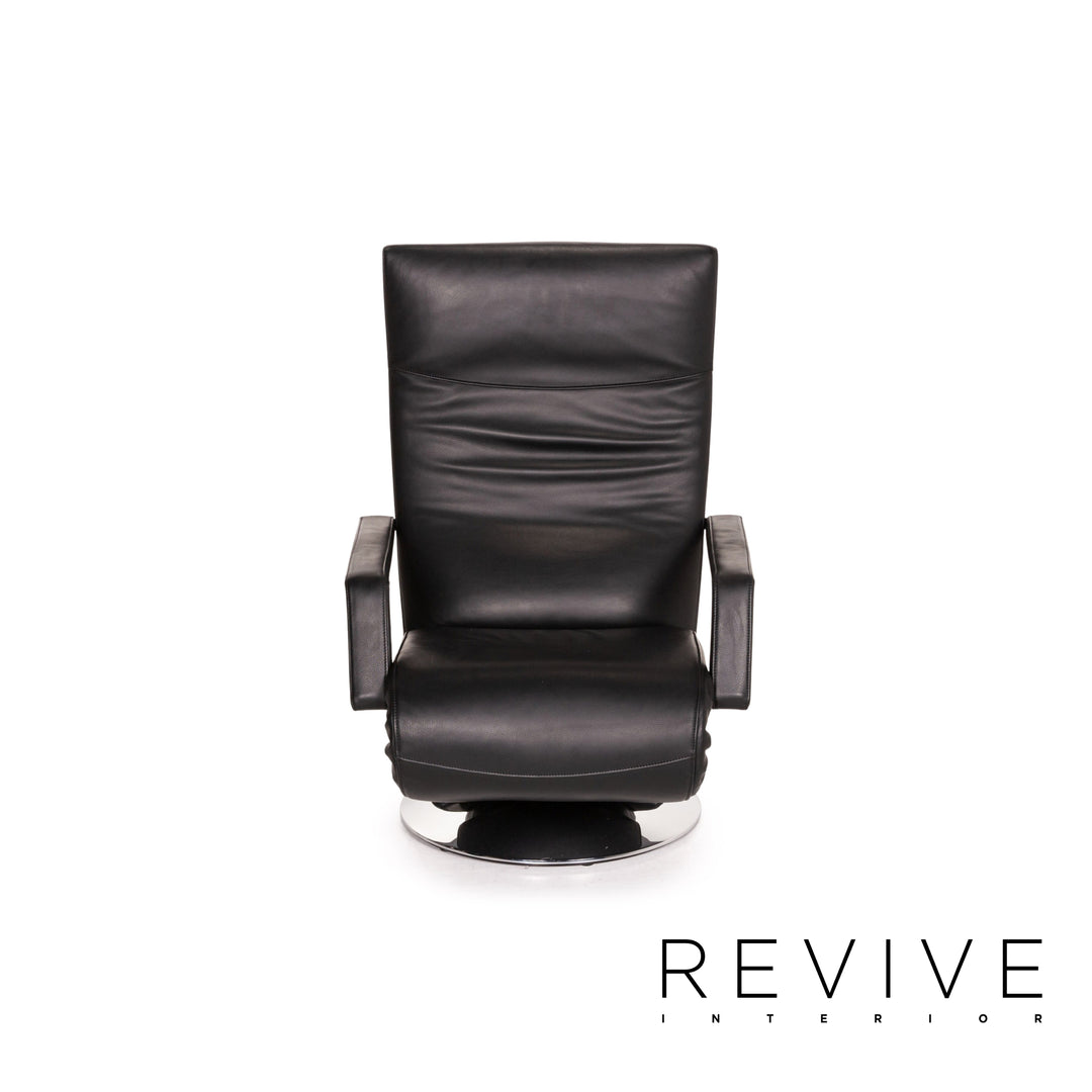 FSM Evolo Leather Armchair Black Electric function Relaxation function Reclining armchair rotatable