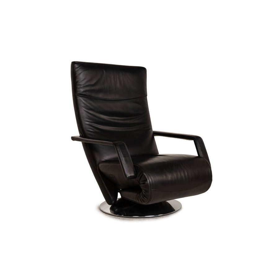 FSM Evolo Leder Sessel Schwarz Funktion Relaxfunktion