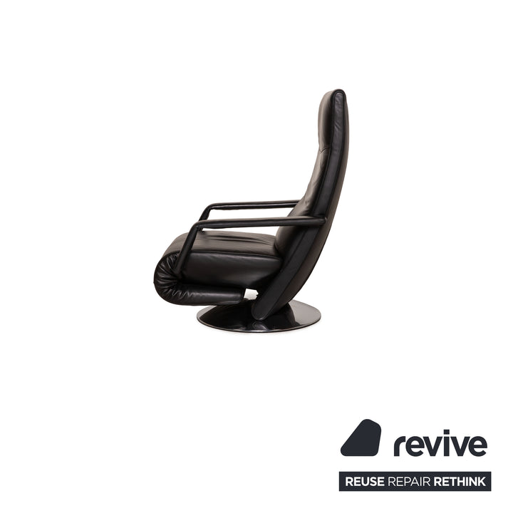 FSM Evolo Leder Sessel Schwarz Funktion Relaxfunktion