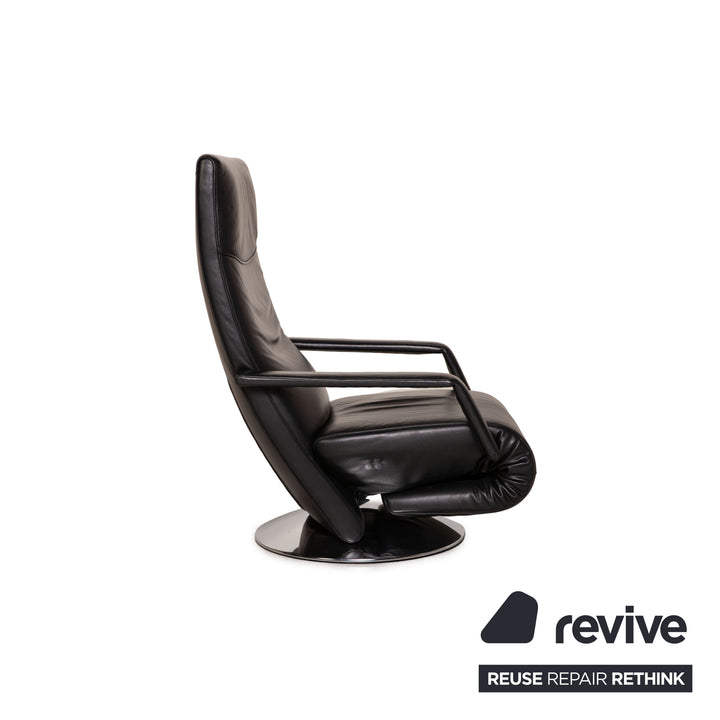 FSM Evolo Leder Sessel Schwarz Funktion Relaxfunktion