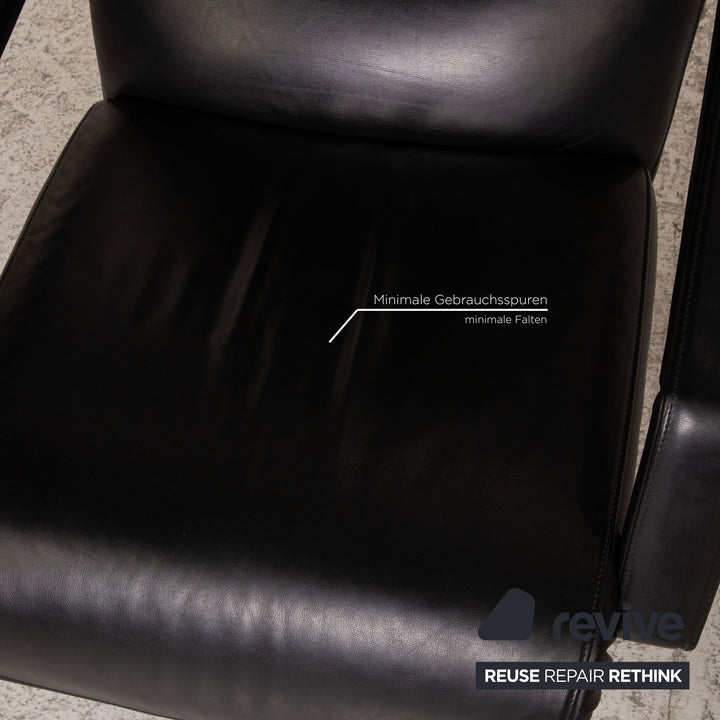 FSM Evolo Leder Sessel Schwarz Funktion Relaxfunktion