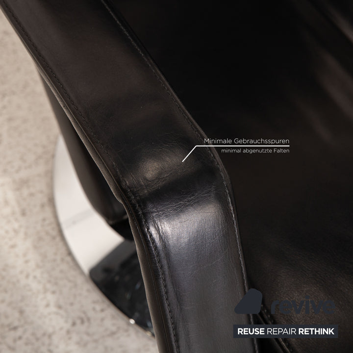 FSM Evolo Leder Sessel Schwarz Funktion Relaxfunktion