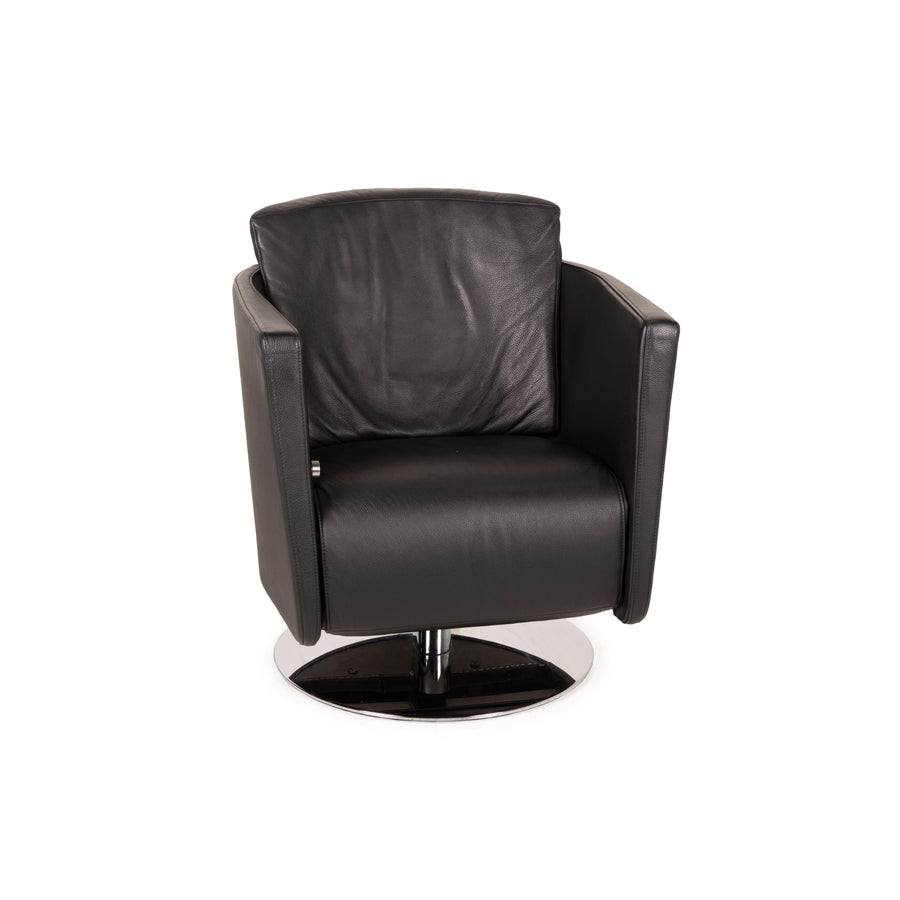 FSM Just Leather Armchair Black Relaxation function