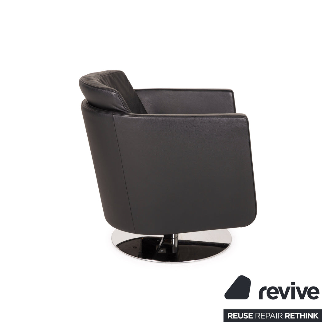 FSM Just Leather Armchair Black Relaxation function
