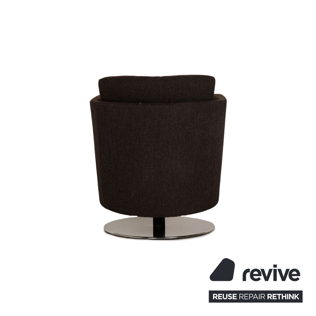 FSM JUST fabric armchair gray brown dark brown function relax function