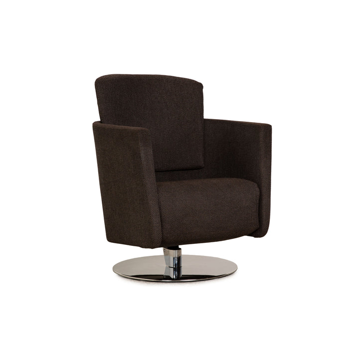 FSM JUST fabric armchair gray brown dark brown function relax function