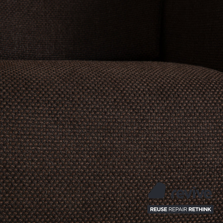 FSM JUST fabric armchair gray brown dark brown function relax function