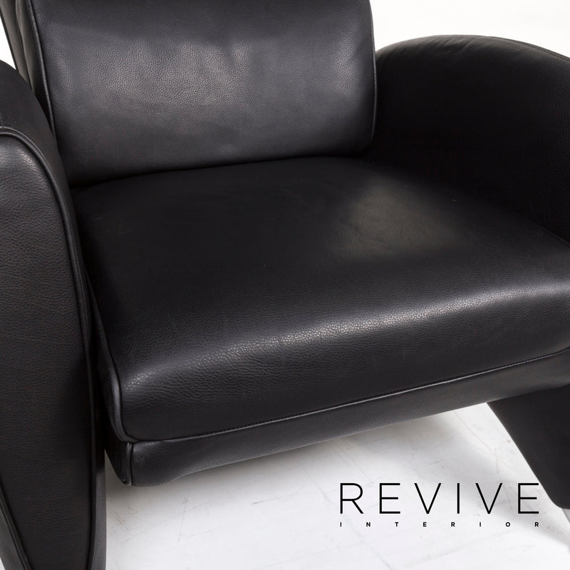 FSM Leder Sessel Schwarz Relaxfunktion Funktion Relaxsessel 