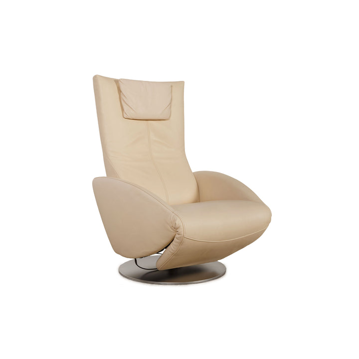 FSM Mate leather armchair cream electric function battery