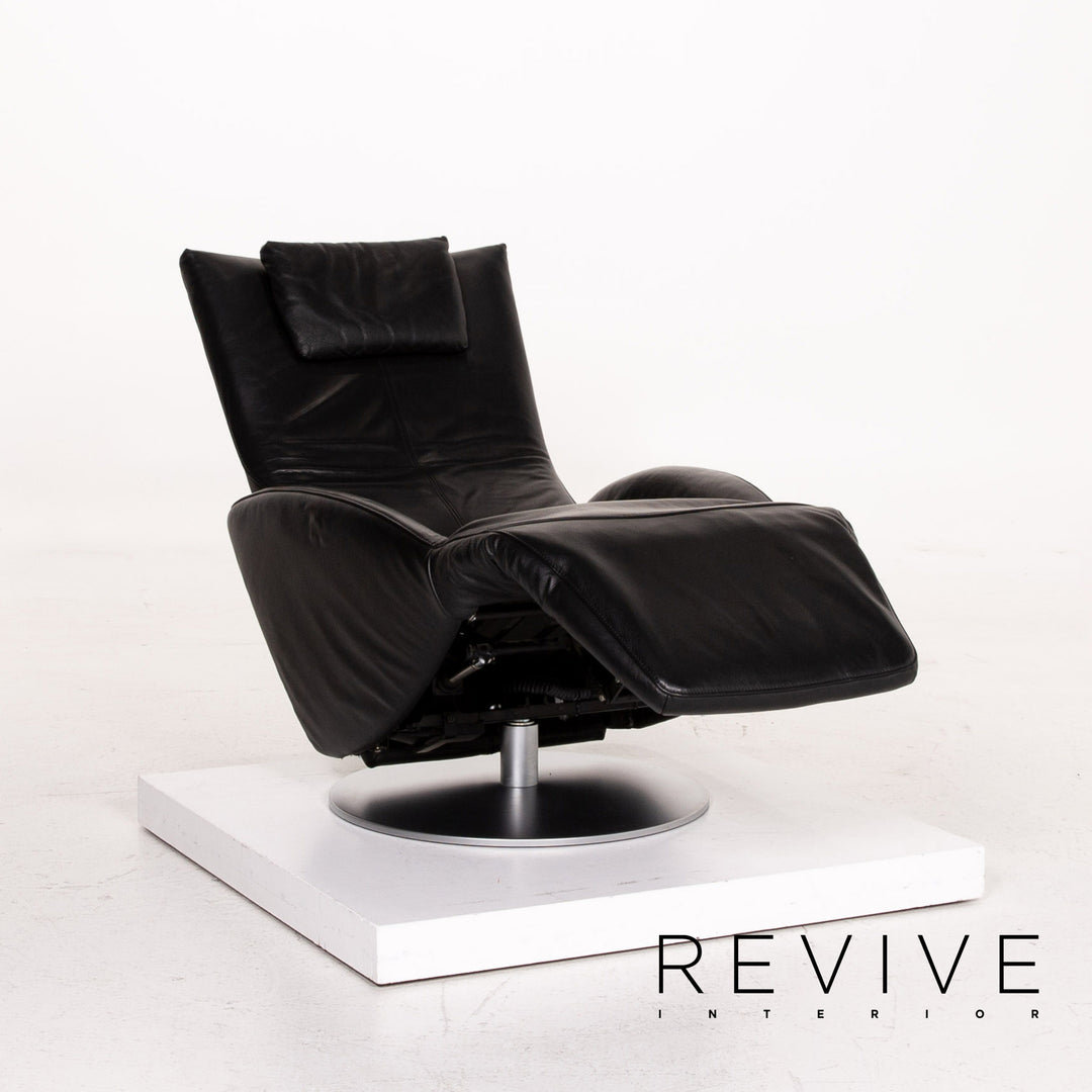 FSM Mate Leather Armchair Black Electrical Function Relaxation Function Relaxation Armchair #14704