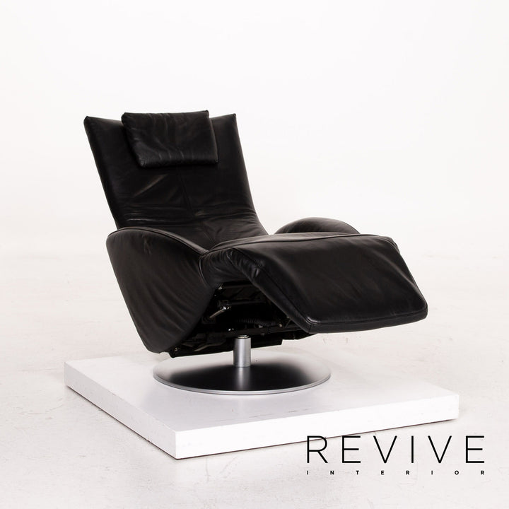 FSM Mate Leather Armchair Black Electrical Function Relaxation Function Relaxation Armchair #14704