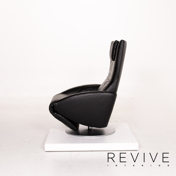 FSM Mate Leather Armchair Black Electrical Function Relaxation Function Relaxation Armchair #14704