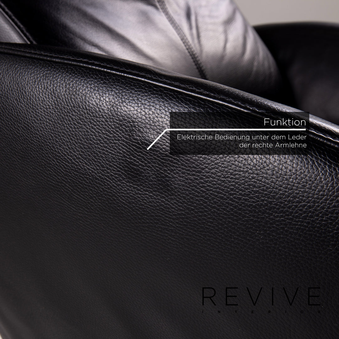 FSM Mate Leather Armchair Black Electrical Function Relaxation Function Relaxation Armchair #14704