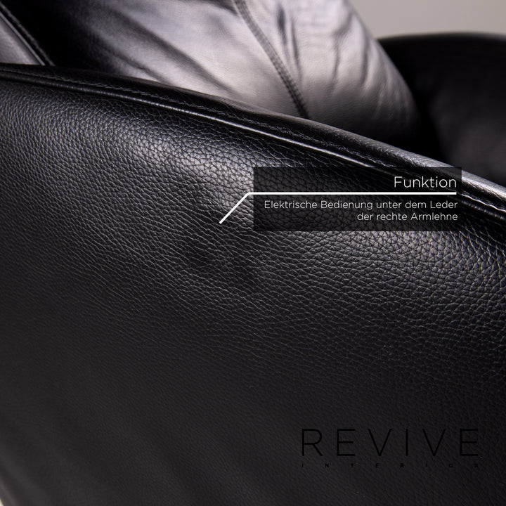 FSM Mate Leather Armchair Black Electrical Function Relaxation Function Relaxation Armchair #14704