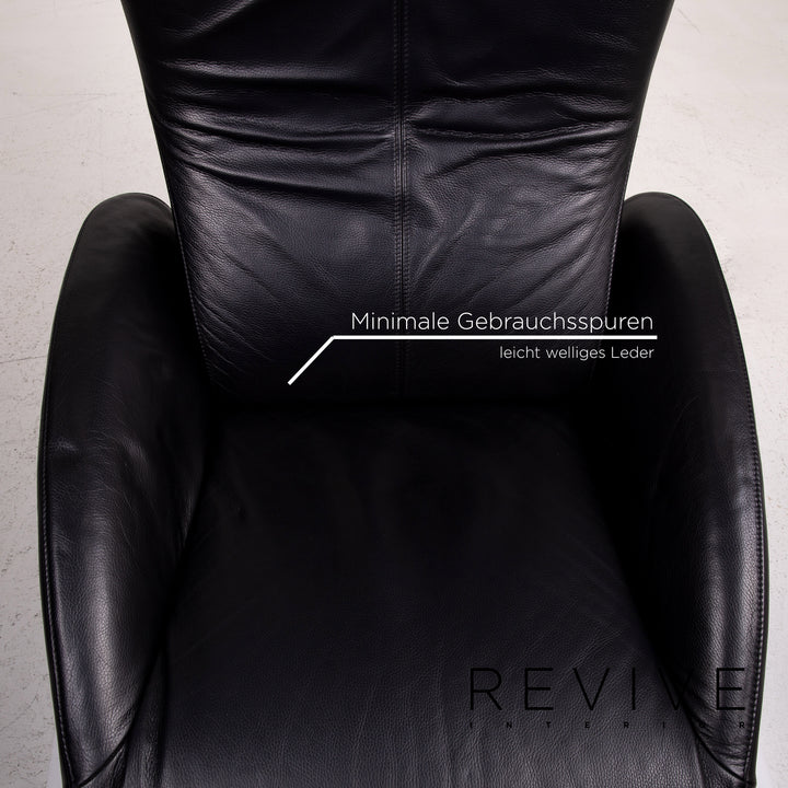 FSM Mate Leather Armchair Black Electrical Function Relaxation Function Relaxation Armchair #14704