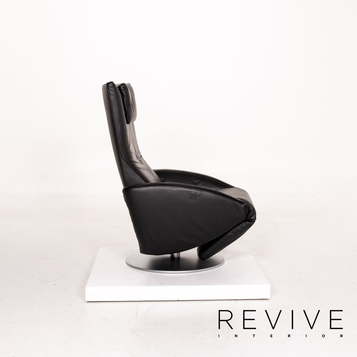 FSM Mate Leather Armchair Black Electrical Function Relaxation Function Relaxation Armchair #14704