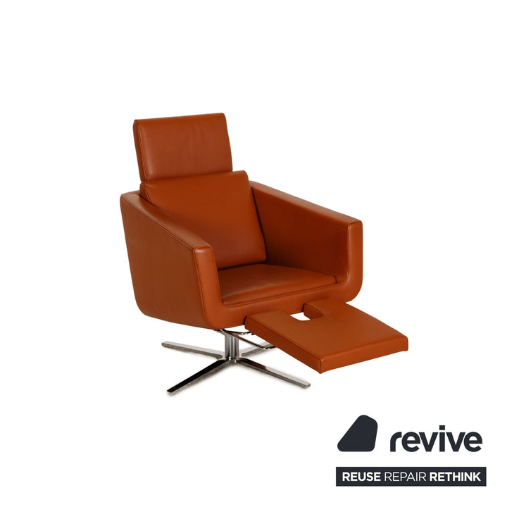 FSM Pavo Leder Sessel Cognac Funktion