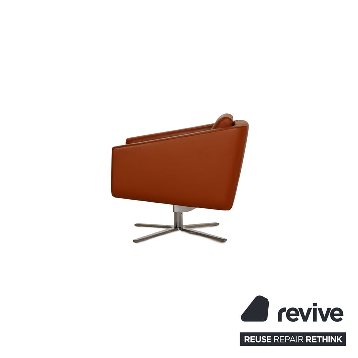 FSM Pavo Leder Sessel Garnitur Cognac