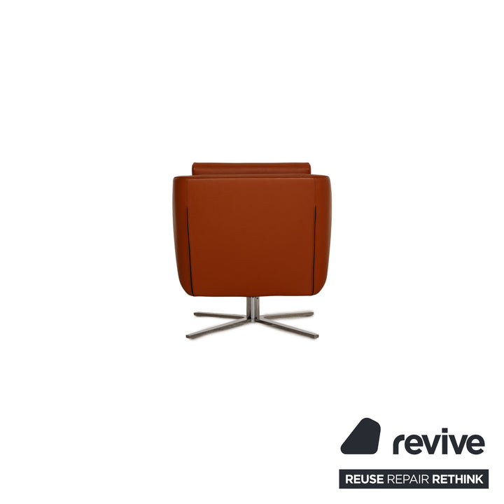 FSM Pavo Leder Sessel Garnitur Cognac
