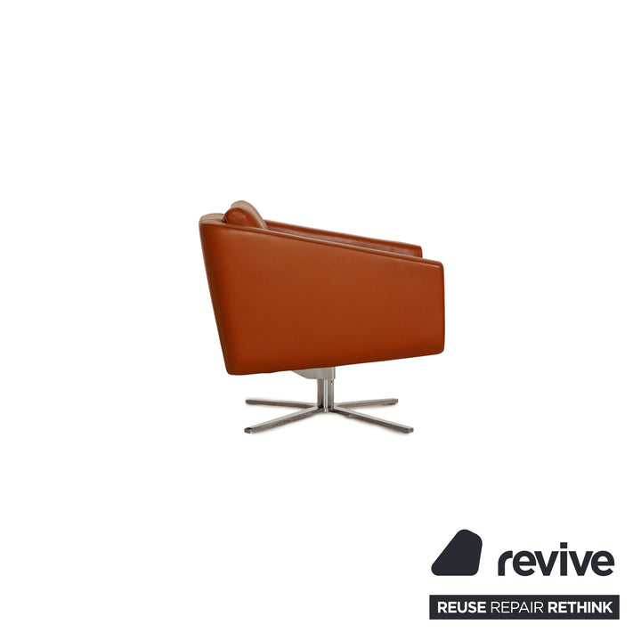 FSM Pavo Leder Sessel Garnitur Cognac