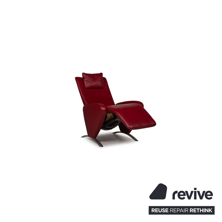 FSM Picco Leder Sessel Rot Funktion Relaxfunktion