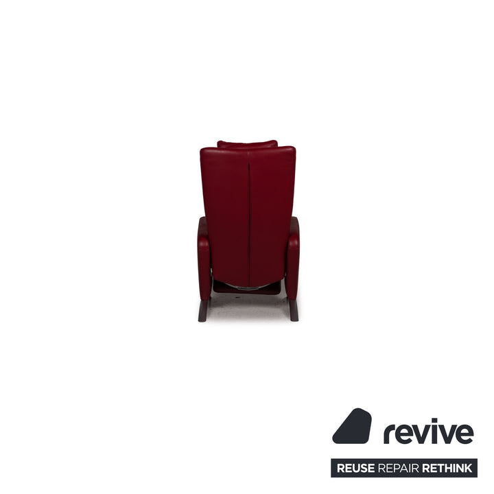 FSM Picco Leather Armchair Red Function relax function