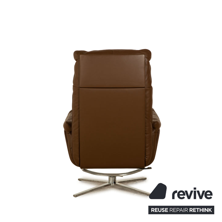 FSM Shelby Leather Armchair Brown manual function