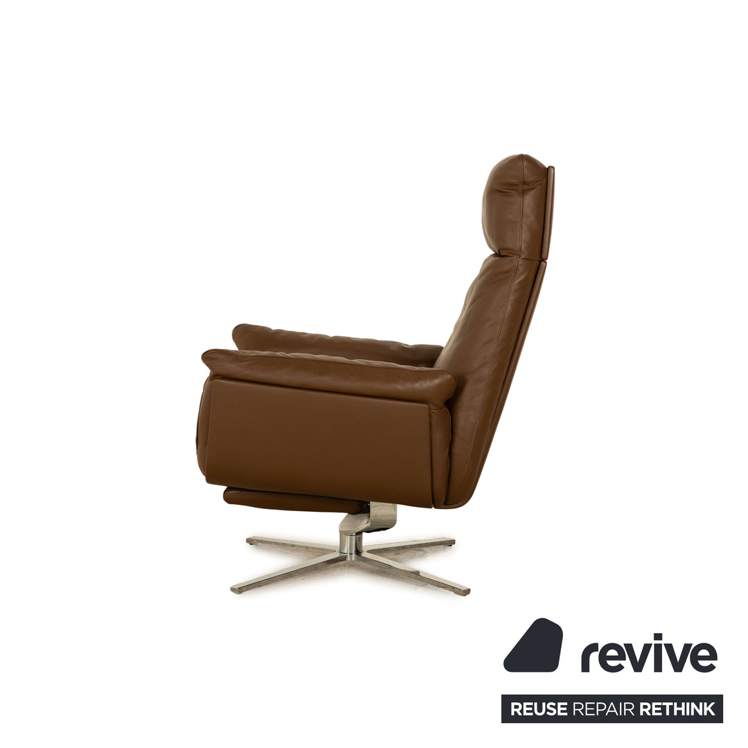 FSM Shelby Leather Armchair Brown manual function