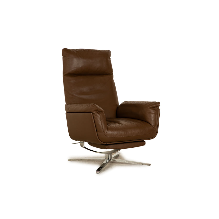 FSM Shelby Leather Armchair Brown manual function