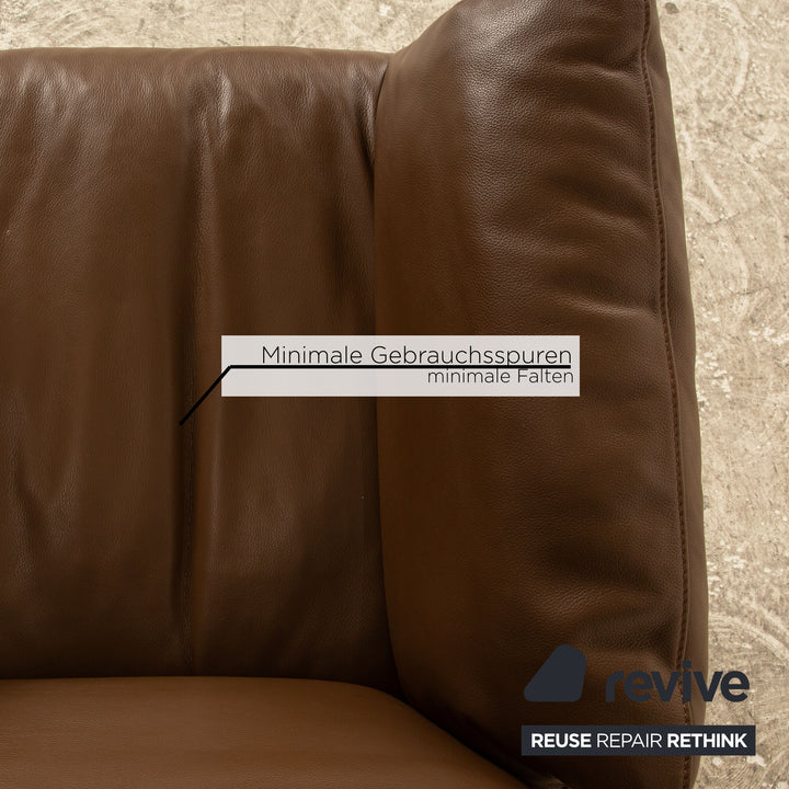 FSM Shelby Leather Armchair Brown manual function