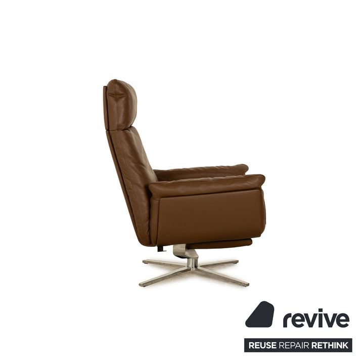 FSM Shelby Leather Armchair Brown manual function