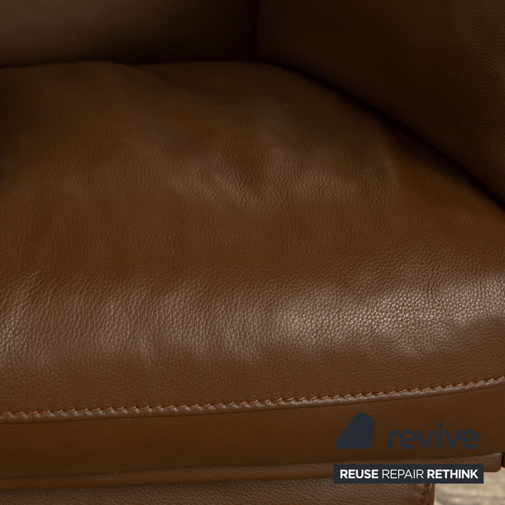 FSM Shelby Leather Armchair Brown manual function