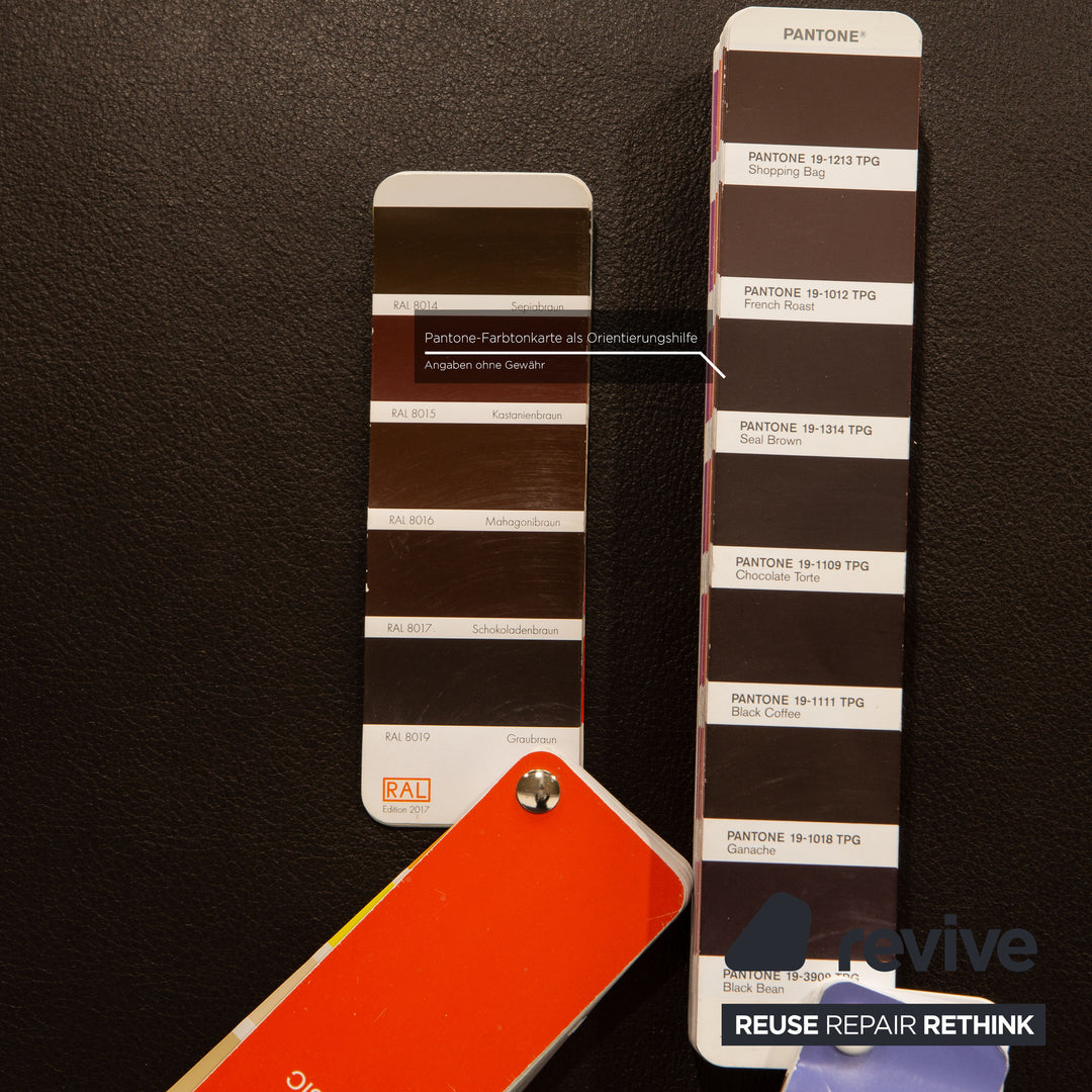 Gepade Cosmo 300 leather three-seater dark brown sofa couch