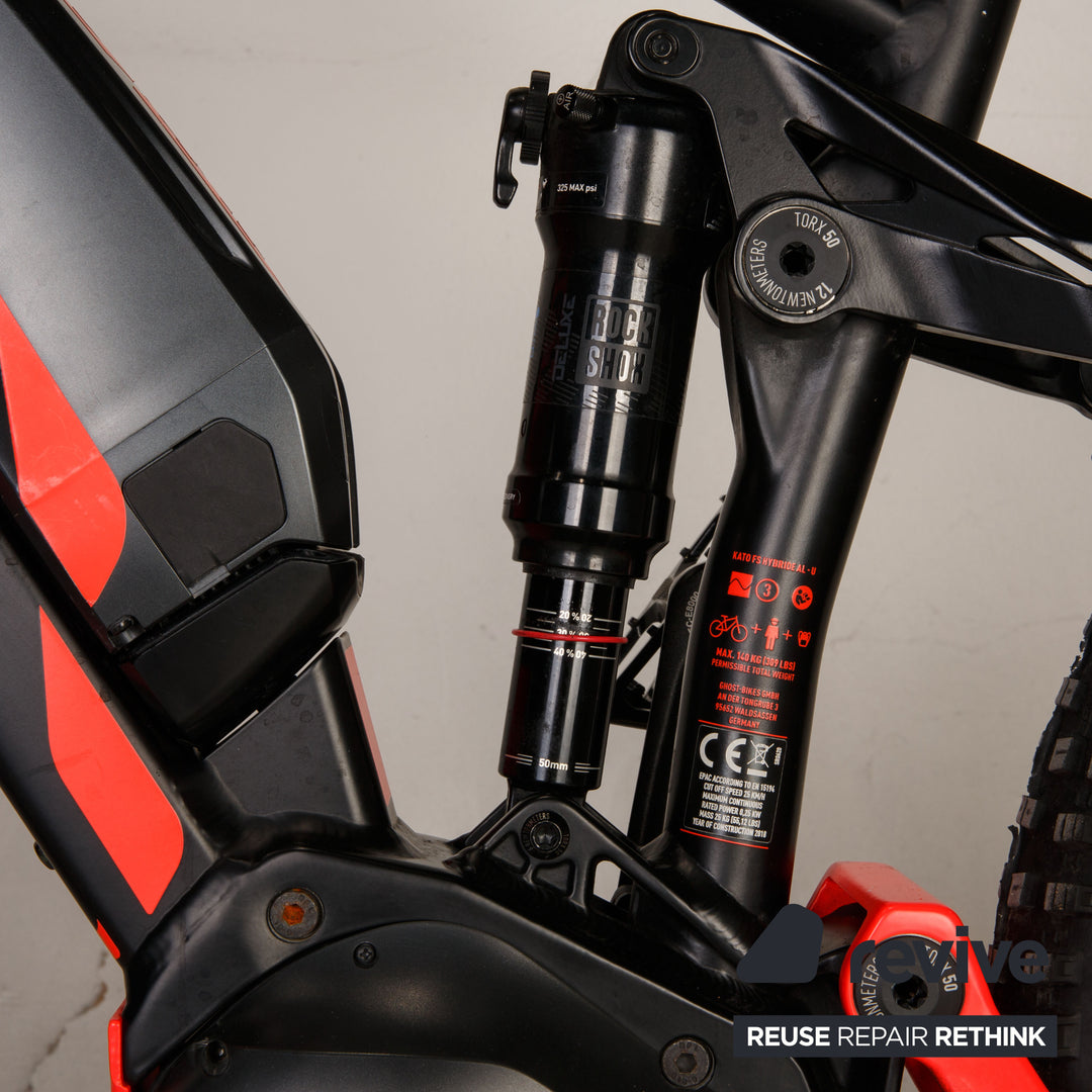 ghost fahrradrahmen Ghost E-Mountainbike HYBRIDE KATO FS S4.9 2018 Schwarz Aluminium - 2. Hand