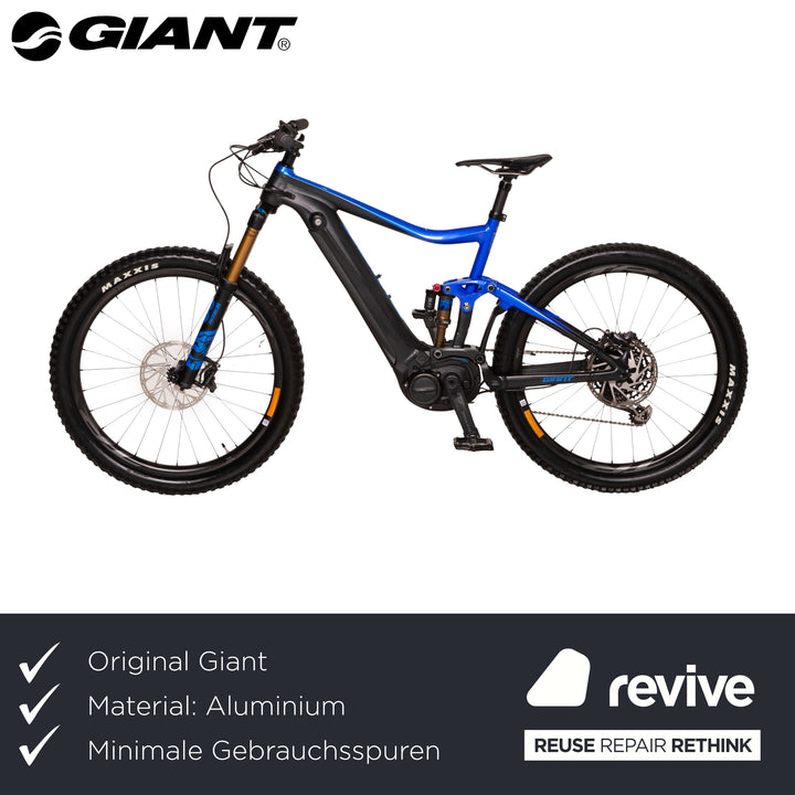 Giant TRANCE E+ 0 PRO 2020 Aluminum Bicycle Blue E-Mountainbike RH L 49cm E-Bike