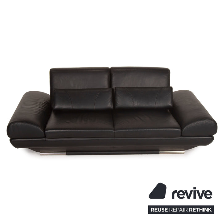 Gio Mano leather sofa black two seater function