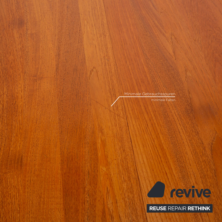 Glostrup Holz Esstisch Teak Braun Ausziehfunktion Vintage Danish Design 125/209 x 75x 90 cm