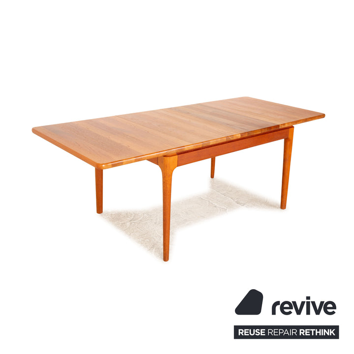 Glostrup Holz Esstisch Teak Braun Ausziehfunktion Vintage Danish Design 125/209 x 75x 90 cm