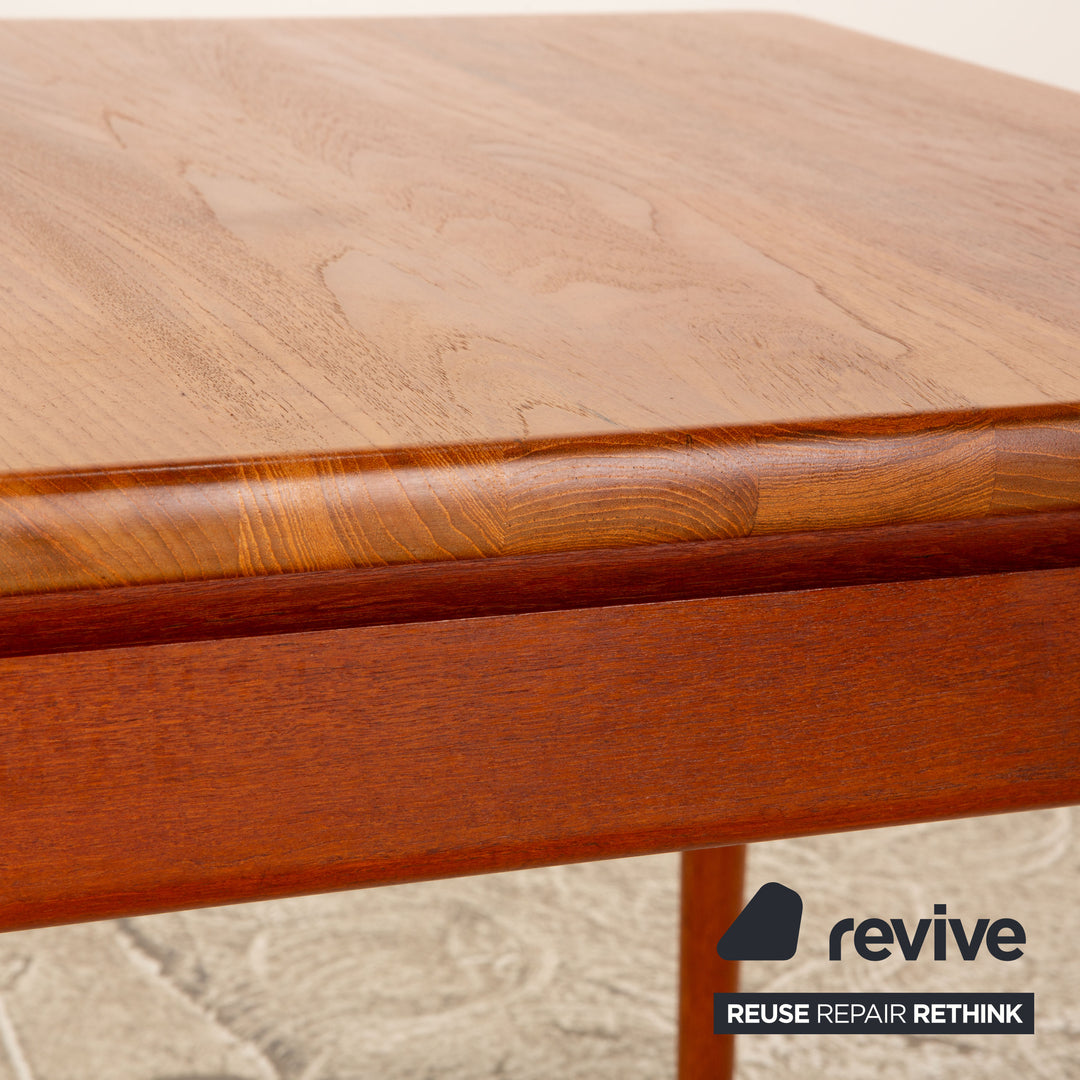 Glostrup Holz Esstisch Teak Braun Ausziehfunktion Vintage Danish Design 125/209 x 75x 90 cm
