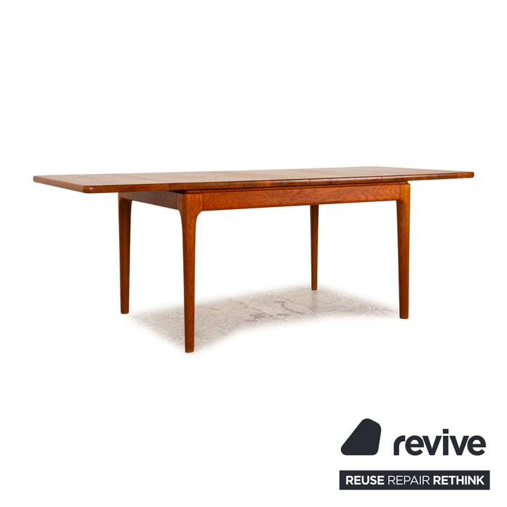 Glostrup Teak Holz Esstisch Braun Danish Design Niels Bach Ausziehbar Vintage 126-209 x 90 cm