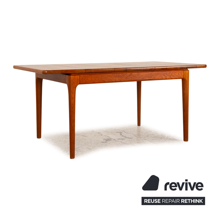 Glostrup Teak Holz Esstisch Braun Danish Design Niels Bach Ausziehbar Vintage 126-209 x 90 cm